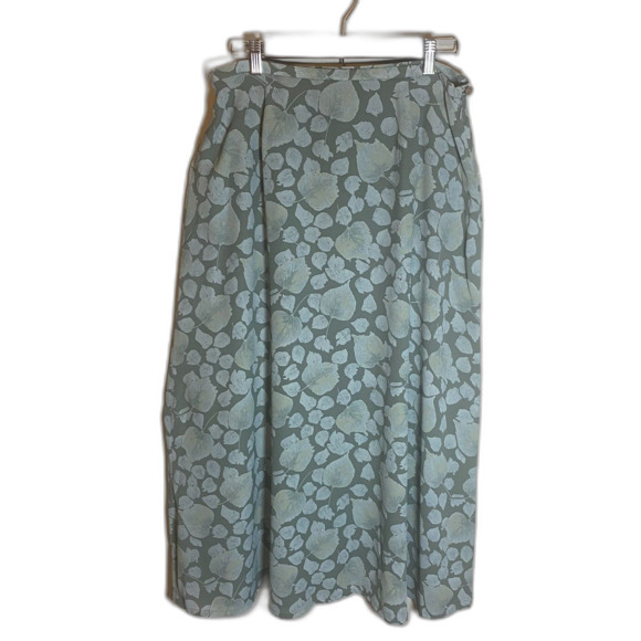 Liz Claiborne Skirt Women's Size 14 Green Floral Maxi Boho NWT - Picture 2 of 6